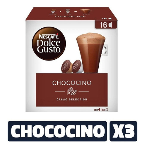 Nescafe Dolce Gusto Chococcino Cápsulas X 16 (pack X3)