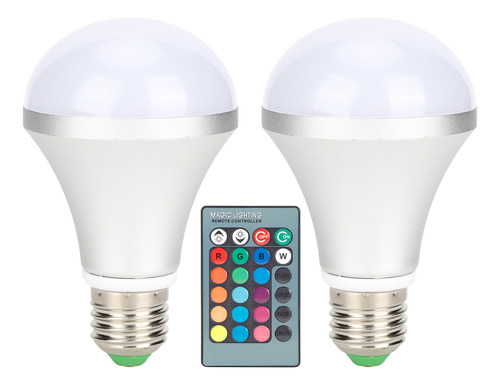 Bombilla E27 Rgb, 60 W, Led, Cambio De Color, Control Remoto