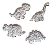 Comprar Cortantes Para Galletitas, Porcelana Fria Dinosaurio X4