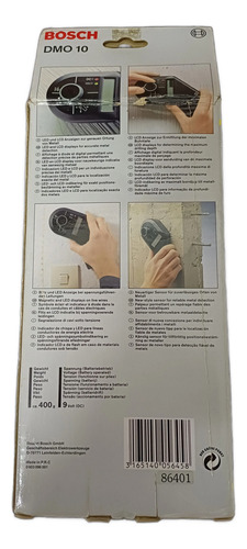 Detector De Metales Bosch Dmo 10 Negro