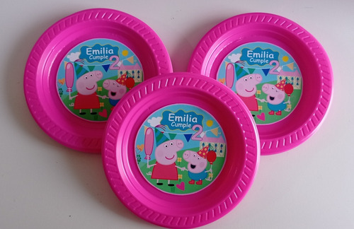 Imagen 9 de 9 de Platos Personalizados Para Cumpleaños