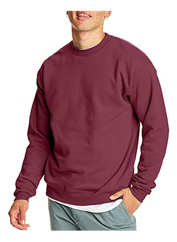 Sudadera Hanes Ecosmart Para Hombre, Color Marrón, Talla Gra