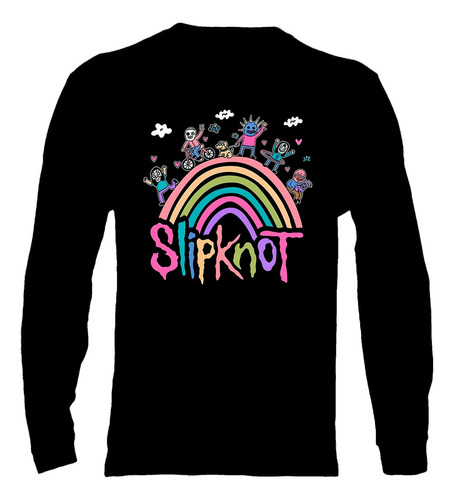 Polera Manga Larga Slipknot - Ver 18 - Vale Gamess