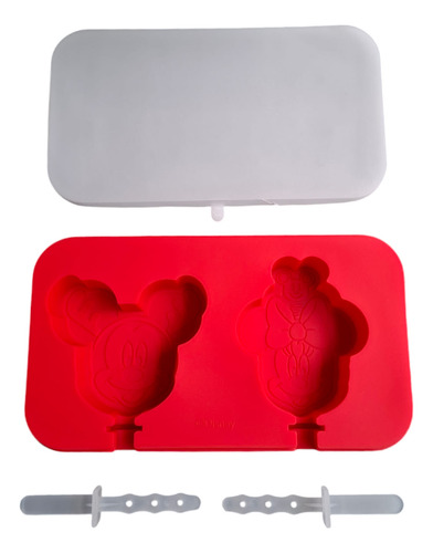 * Molde Silicon Paletas Mickey Minnie Mouse Navidad Chocolat