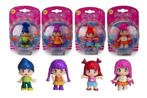 Imagen 2 de 4 de Pinypon Muñeca C/ Accesorios Serie 11 X 1 Figura Pelo Rojo