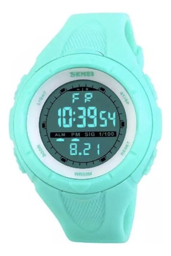 Reloj Skmei 1074 Turquesa Digital Para Mujer