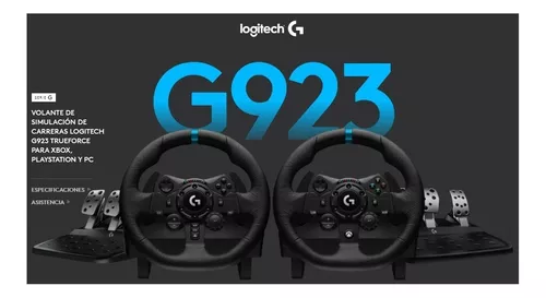 VOLANTE Y PEDALES LOGITECH DE CARRERAS G923