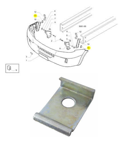 Refuerzo De Paragolpe Nueva Daily Iveco 93852087