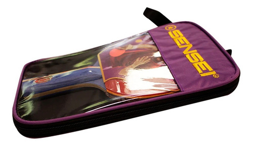 Imagen 3 de 7 de Paleta Ping Pong Sensei 6 Star Profesional Funda Tenis Mesa