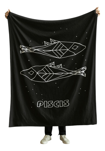 Cobija Frazada Manta Yo Soy La Señora Loca De Los Perros Signo Zodiacal Piscis Frazada Ligera 110x160cm