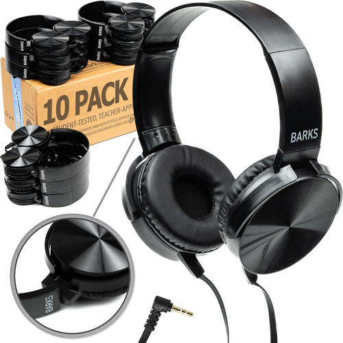 Barks Classroom Headphones (paquete 10): Auriculares Premium