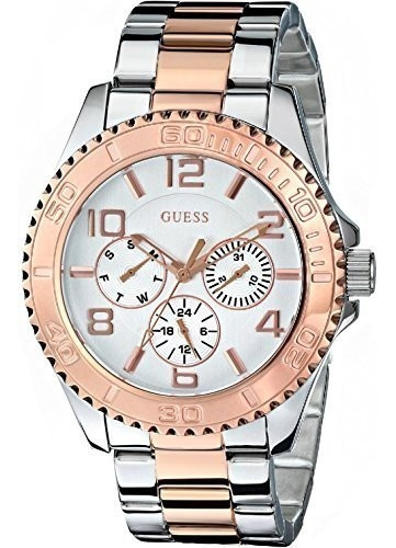 Reloj Guess Para Mujer W0231l5 Tono Oro Rosa En Acero