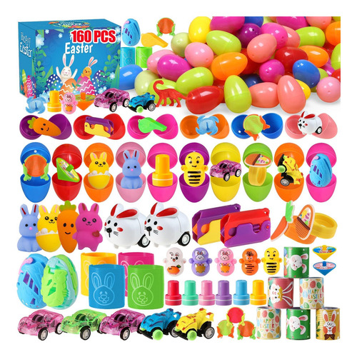 Toaper 160pcs Huevos De Pascua Prestados A Granel Con Huevos
