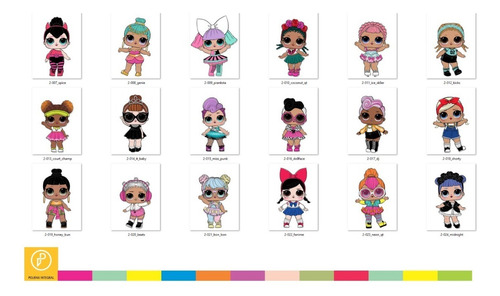 4 Siluetas Lol Muñeca Surprise Telgopor Cumples Candy Bar