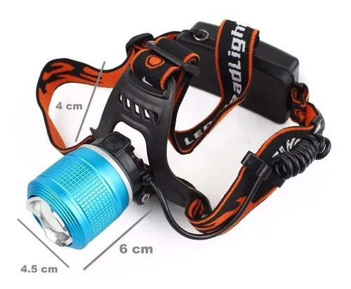 Linterna Minera Recargable 4 Modos Luz Manos Libres Zoom 298