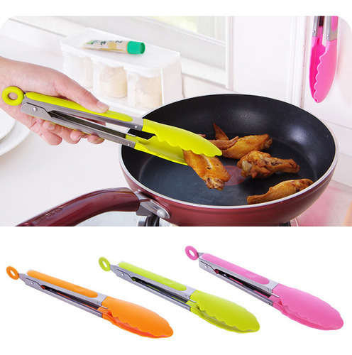 8 Pinzas De Silicona Con Puntas Para Ensaladas, Asar A La Pa