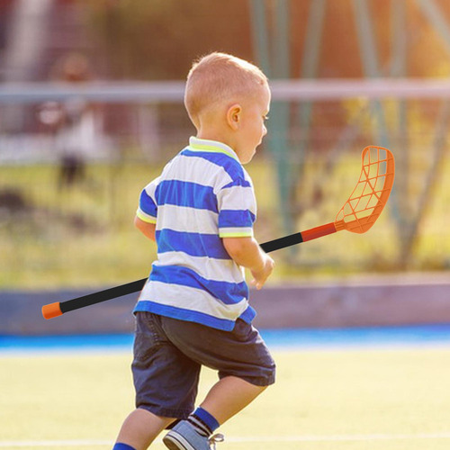 Hockey Stick Floor Ball Ball Player Player Longitud Naranja