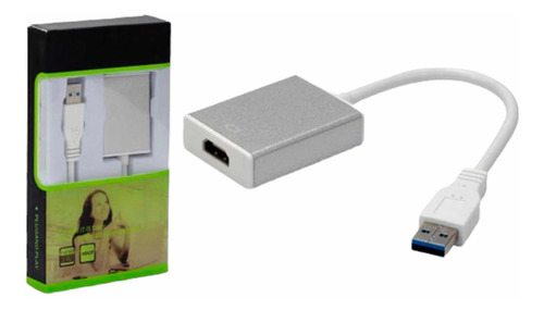Imagen 1 de 5 de Adaptador Usb 3.0 A Hdmi Pc Laptop A Televisor Win 7 8 10 Hd