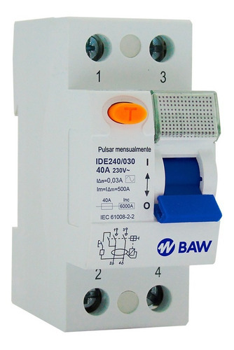 Interruptor diferencial BAW Modular IDM240