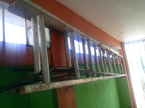 Escalera Extensible De Aluminio 8 Peldaños Cada Tramo Negoci