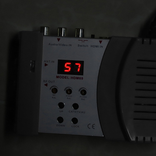 Hdm69 Digital Rf Hdmi Modulador Av Para Rf Converter Vhf Uhf