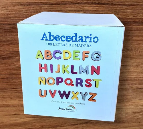 Mega Alfabeto Letras Abecedario Madera Didàctico 108 Piezas