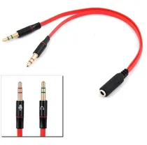 Comprar Splitter Adaptador 3.5mm Audio Y Separa Micrófono Audio Pc
