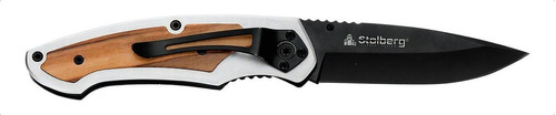 Cortapluma Cuchillo Tactico Navaja Stolberg Hoja 8 Cm Stb501 Color Negro