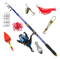 Comprar Kit Caña De Pescar 1.8m + Accesorios Carrete Nylon Telescópi