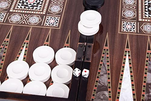 Juego De Mesa De Backgammon Turco - 19 Para Adultos Con Made