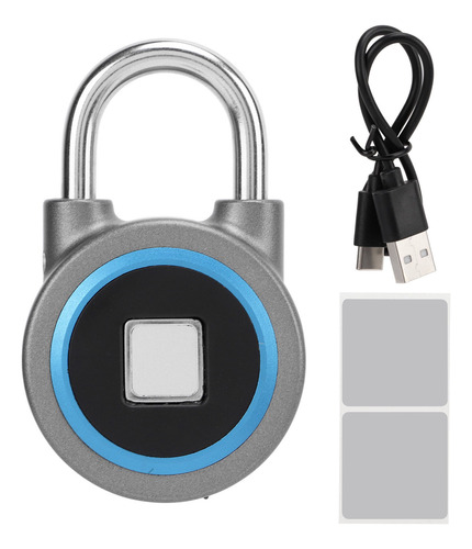 Autorización Remota De Carga Usb Con Candado Azul Con Huella