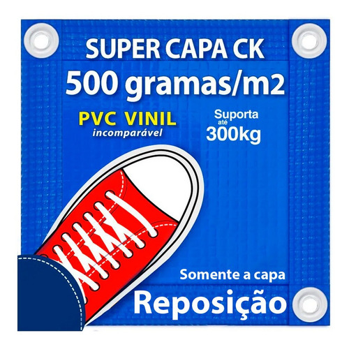 Capa De Piscina 15 Em 1 Pvc 500 Reposição Segurança 5,5x3