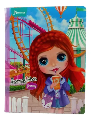 Cuaderno Cosido Cuadriculado Bonequinhas X 100 Hojas Norma