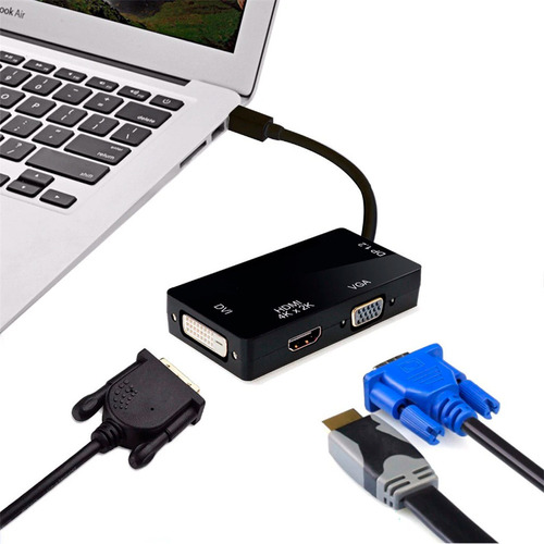 Mini Displayport A Hdmi Vga Dvi Adaptador 4k