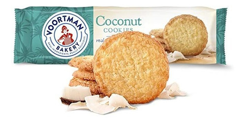 . Voortman Panadería Galletas De Coco, 12.3 Oz, Pack De 4 - 