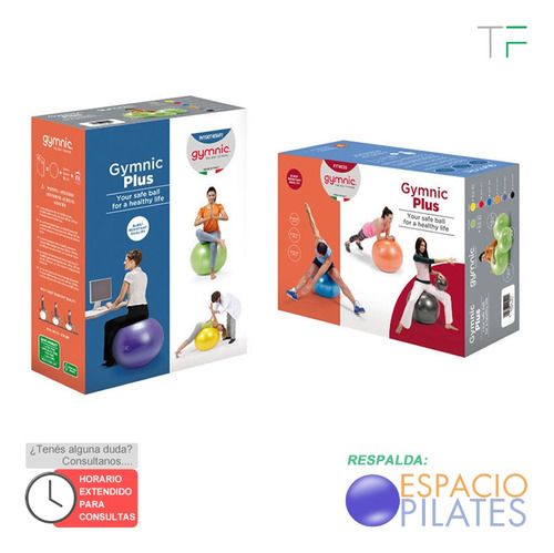 Pelota De Pilates Gyminc Plus 75cm - Calidad Premuim