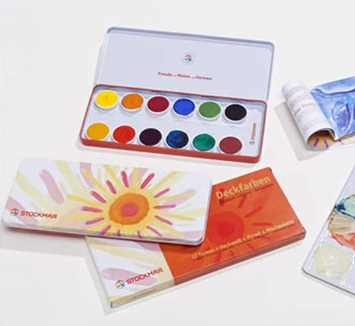 Juego Caja Opaco Pinturas 12 Colores Tubo Blanca Opaca Pince