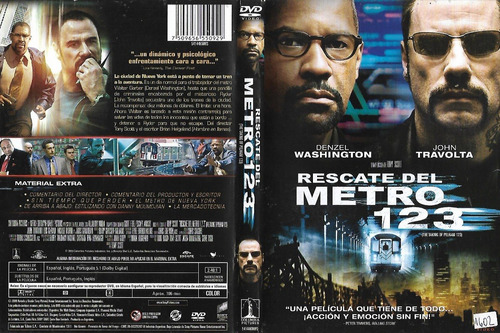 Rescate Del Metro 123 Dvd Denzel Washington John Travolta (Usado)