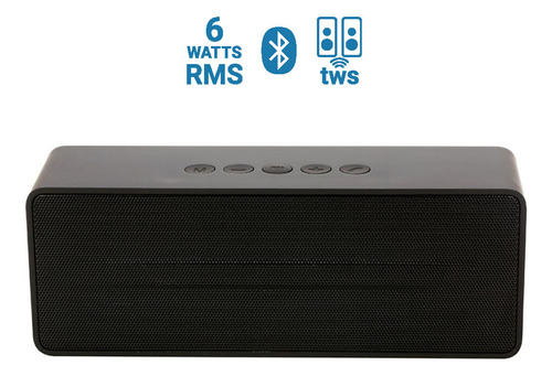 Parlante Portatil Bluetooth 6w Smartlife Sl-bts315b Color Negro