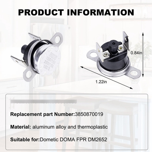 Fusible Térmico Compatible Con Dometic Doma Fpr Dm265