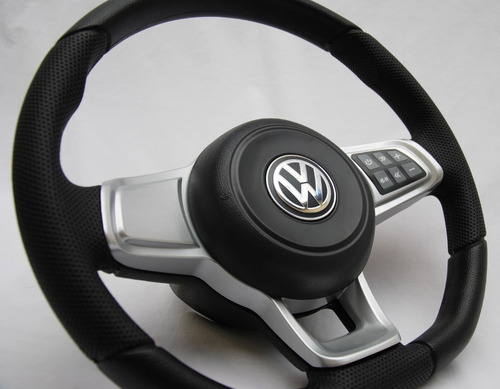 Imagem 5 de 8 de Volante Gti Mk7 Comando De Som G5 Gol Saveiro Voyage Prata