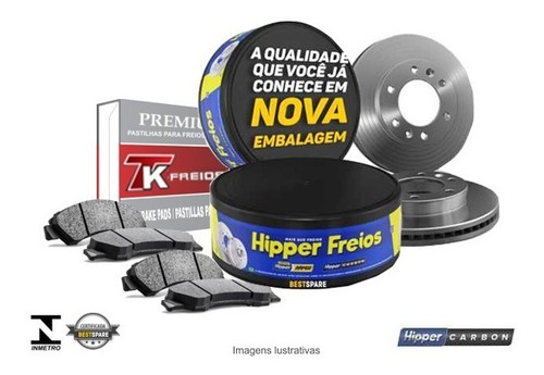 Kit Disco + Pastilha Freio Dianteira Jac Motors J3/turim