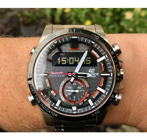 Reloj Casio Edifice Ecb-800db-1a Solar Bluetooth Original