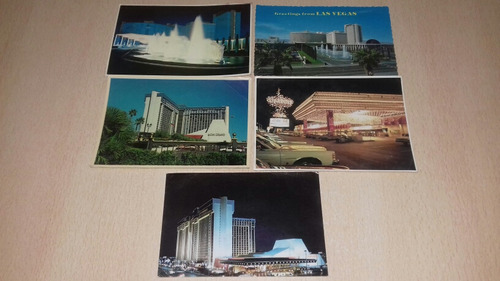 Lote 5 Postales De Estados Unidos Las Vegas $1250 El Lote Co