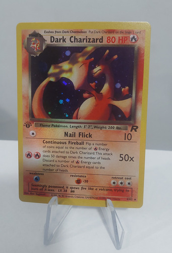 Dark Charizard Holo 4/82 - Team Rocket Set 2000 - Proxy Dark Charizard Inglés