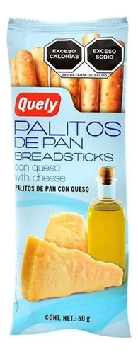 17 Pzas Palitos De Pan Quely Con Queso 50 G
