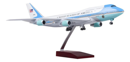 Avion A Scale Air Force One Usa B747 De 47 Cm De Colección