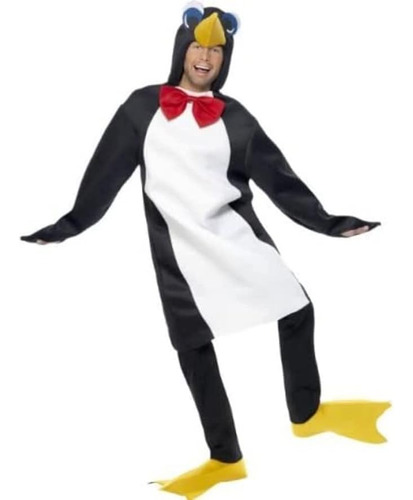 Disfraz Pingüino Smiffy S Para Hombre Con Pajarita Y Cubrebo