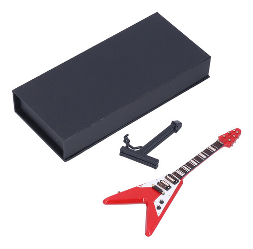 Soporte Eléctrico Modelo V Rojo Para Miniguitarra Para Escri