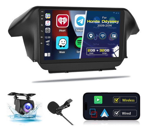 Radio De Coche Roinvou Android 2009-14 Honda Odyssey